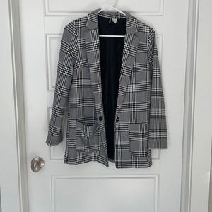 H&M houndstooth blazer